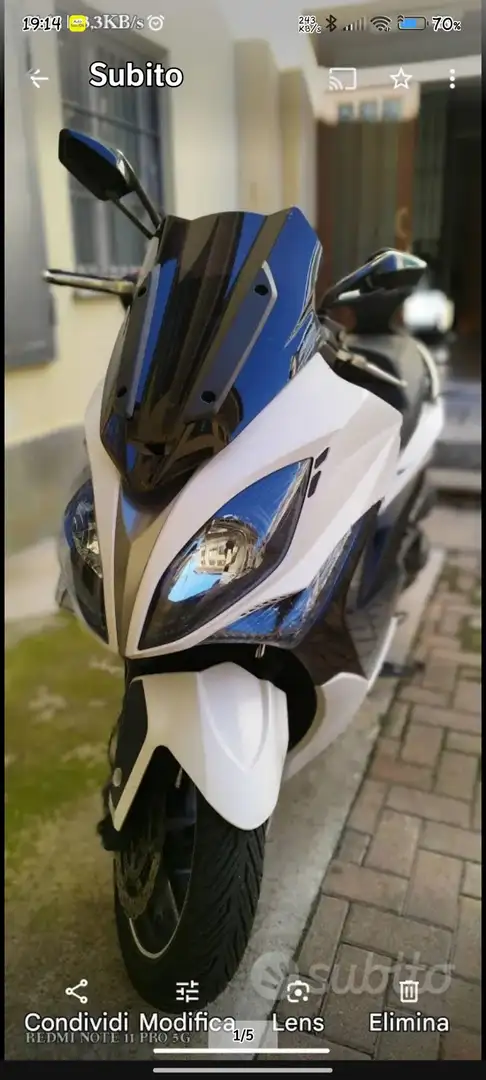 Kymco Xciting 400i Blanco - 1