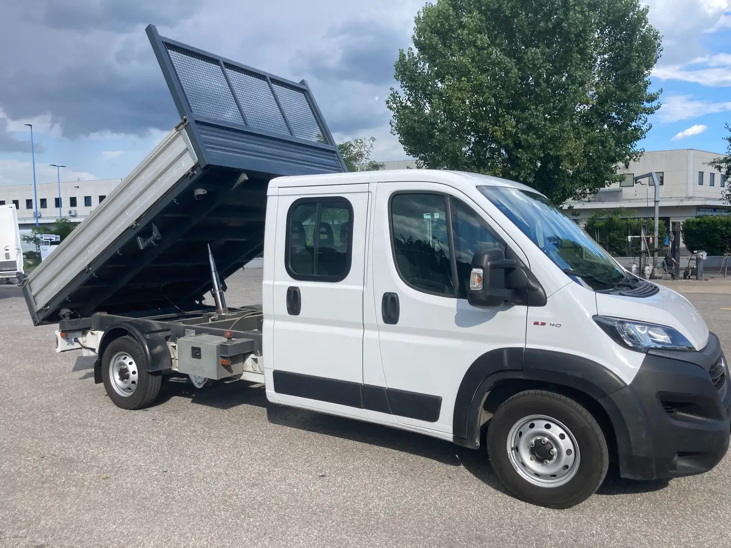 Fiat Ducato 140 MJET - DOPPIA CABINA - RIBALTABILE TR. Blanc - 1