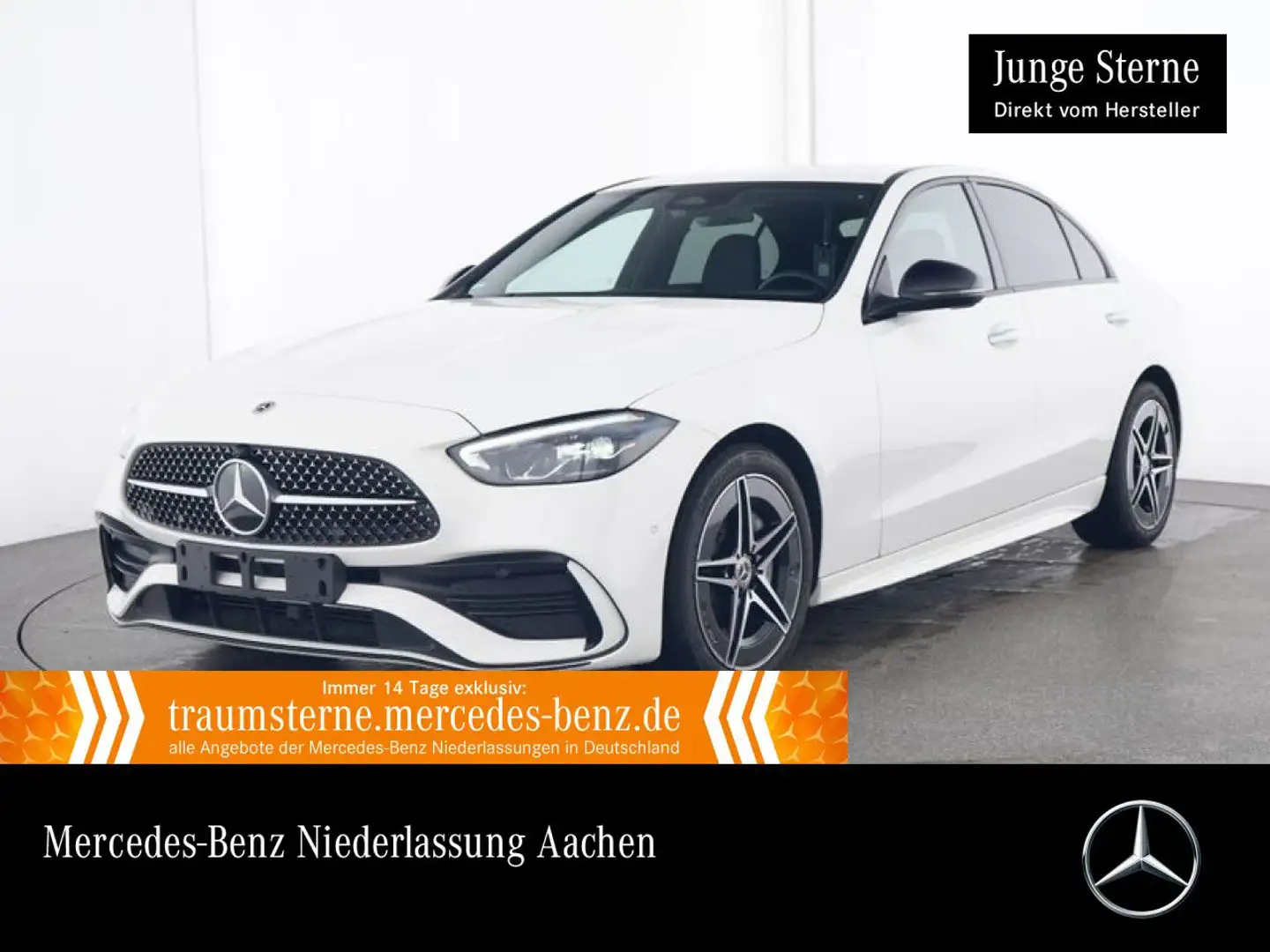 Mercedes-Benz C 180 AMG+NIGHT+LED+KAMERA+TOTW+KEYLESS+9G Weiß - 1
