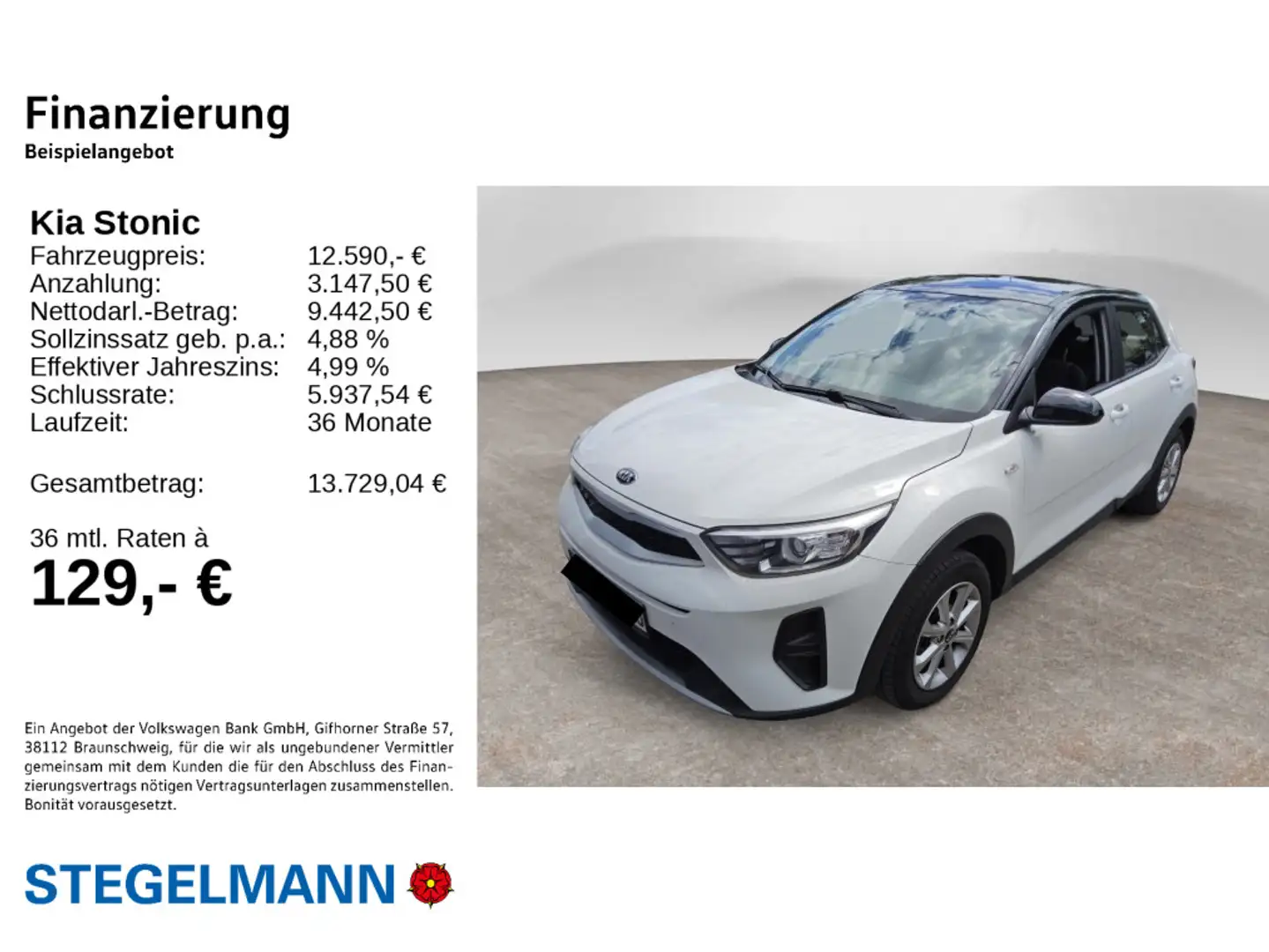 Kia Stonic 1.2 Edition 7 *PDC*Klima*Sitzheizung* Blanc - 2