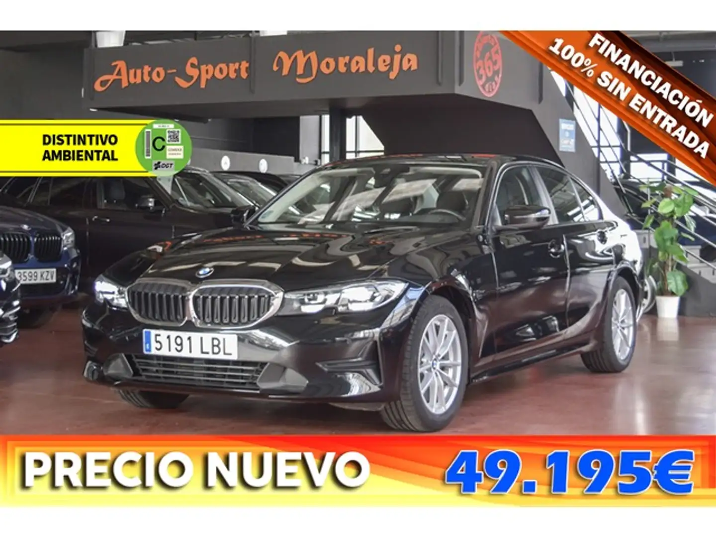 BMW 318 318dA Negro - 1