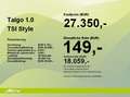 Volkswagen Taigo 1.0 TSI Style *MATRIX*PDC*NAVI*SITZH* Weiß - thumbnail 4