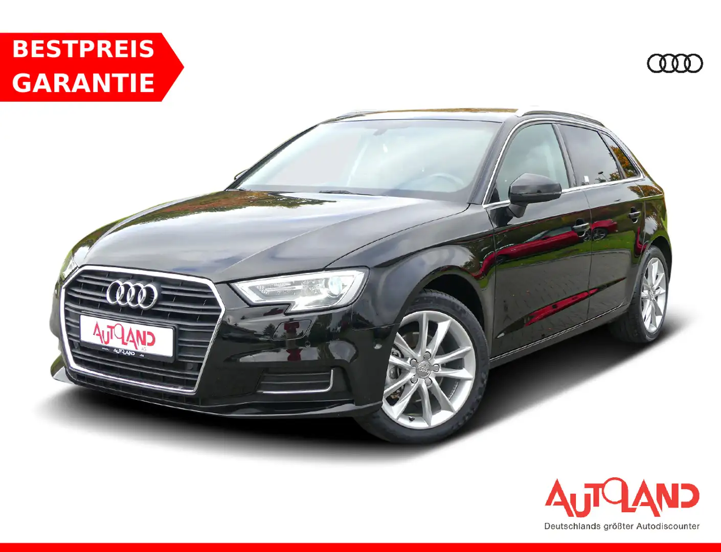 Audi A3 2.0 TDI Sportback design S-tronic Navi AHK Schwarz - 1