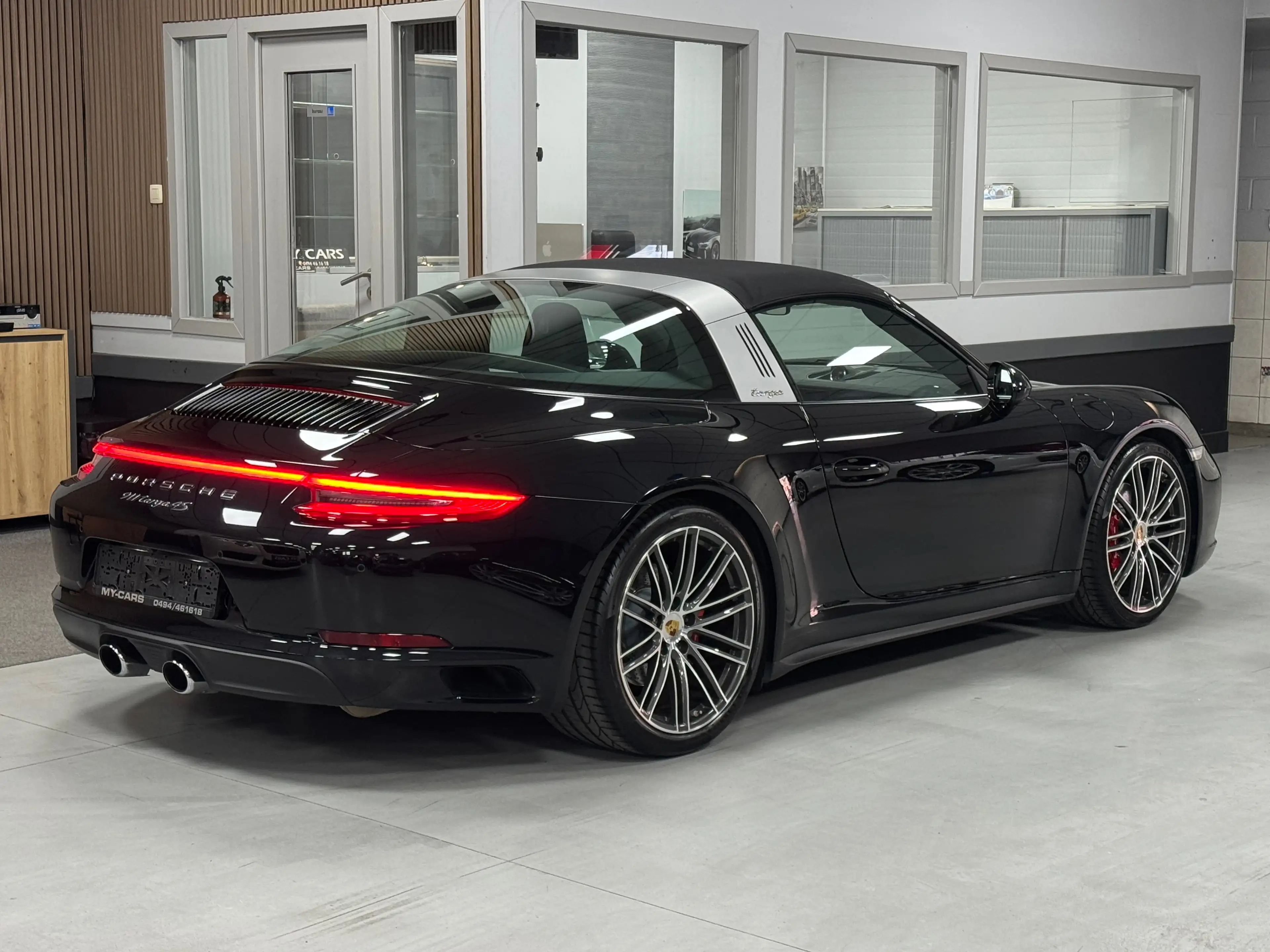 Porsche Targa 911.2 Carrera 4S 3.0 Turbo PDK Full Option Black — photo 2