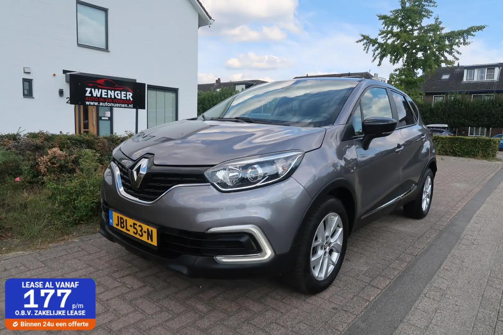 Renault Captur 0.9 TCe NAVIGATIE|KEYLESS|PDC|AIRCO|BLUETOOTH|DEAL Grijs - 1