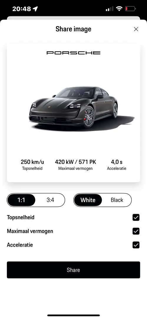 Porsche Taycan 4S Performancebatterie Plus - 1