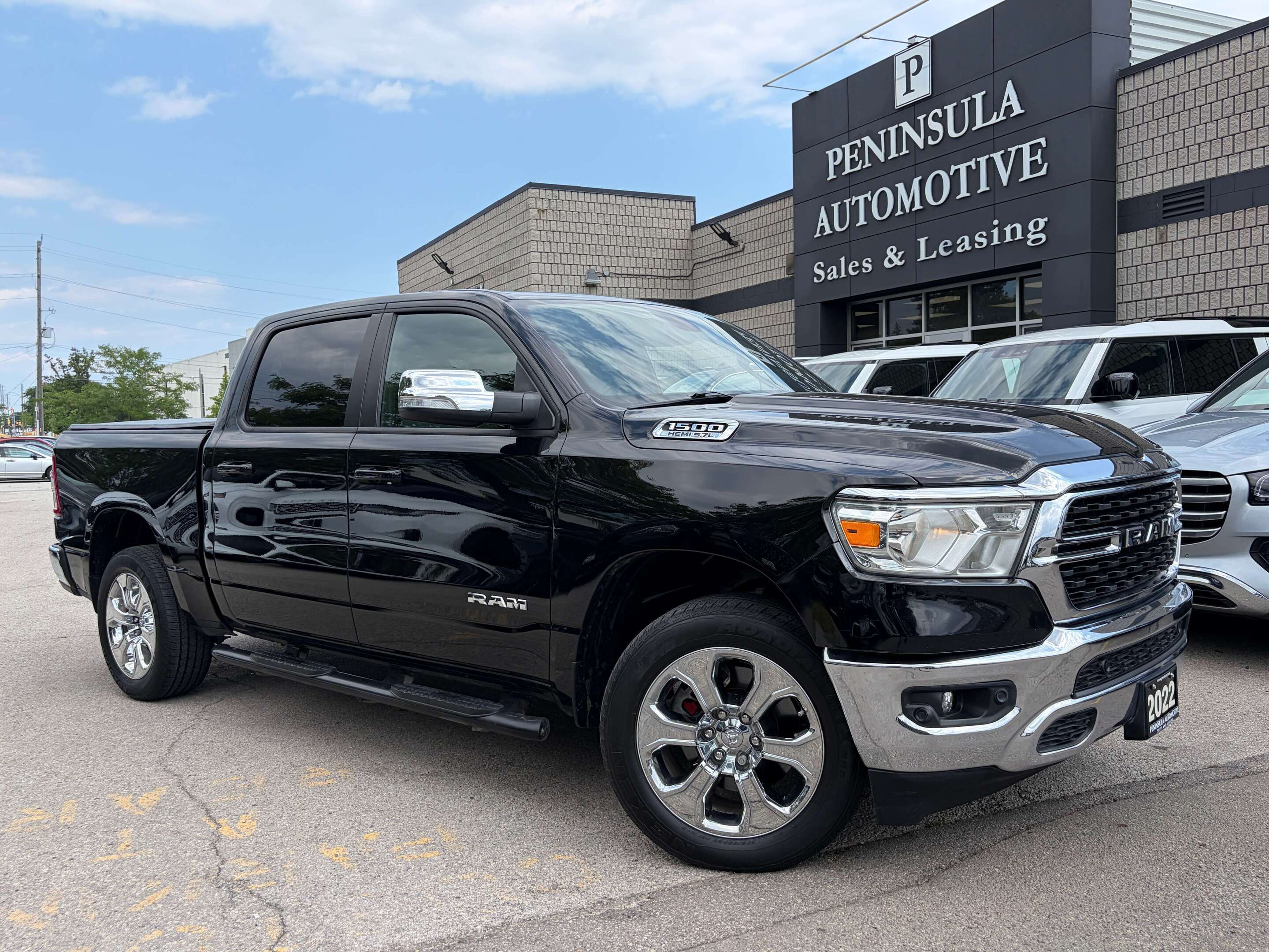 Diamond Black Crystal P.C. 2022 RAM 1500 Pickup Truck Four-Wheel Drive Automatic