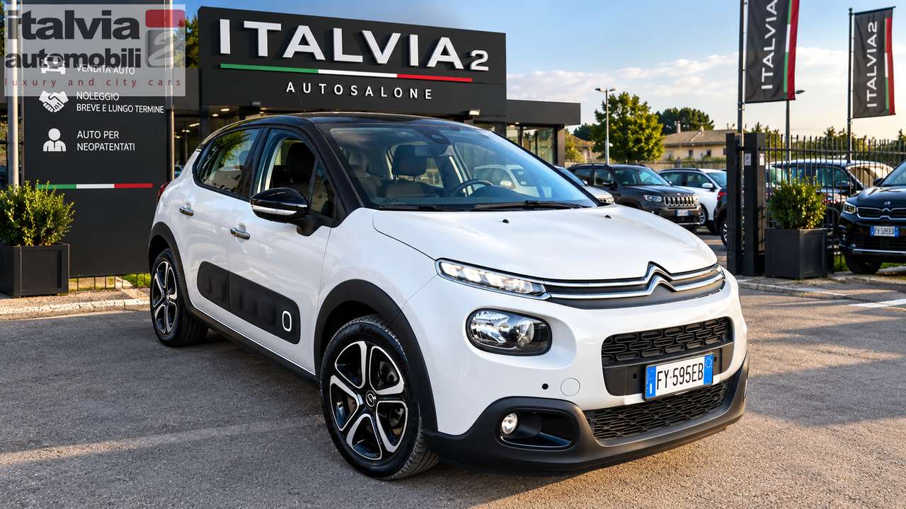 Citroen C3 C3 1.2 puretech Shine  110cv eat6 my18 AUT. 12 MESI DI GARANZIA RETROCAMERA| SENSORI ANTERIORI E POSTERIORI