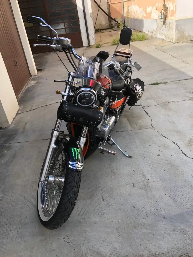 Honda Shadow 600 custom Arancione - 1
