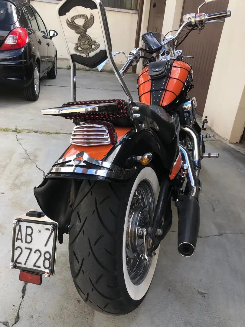 Honda Shadow 600 custom Arancione - 2
