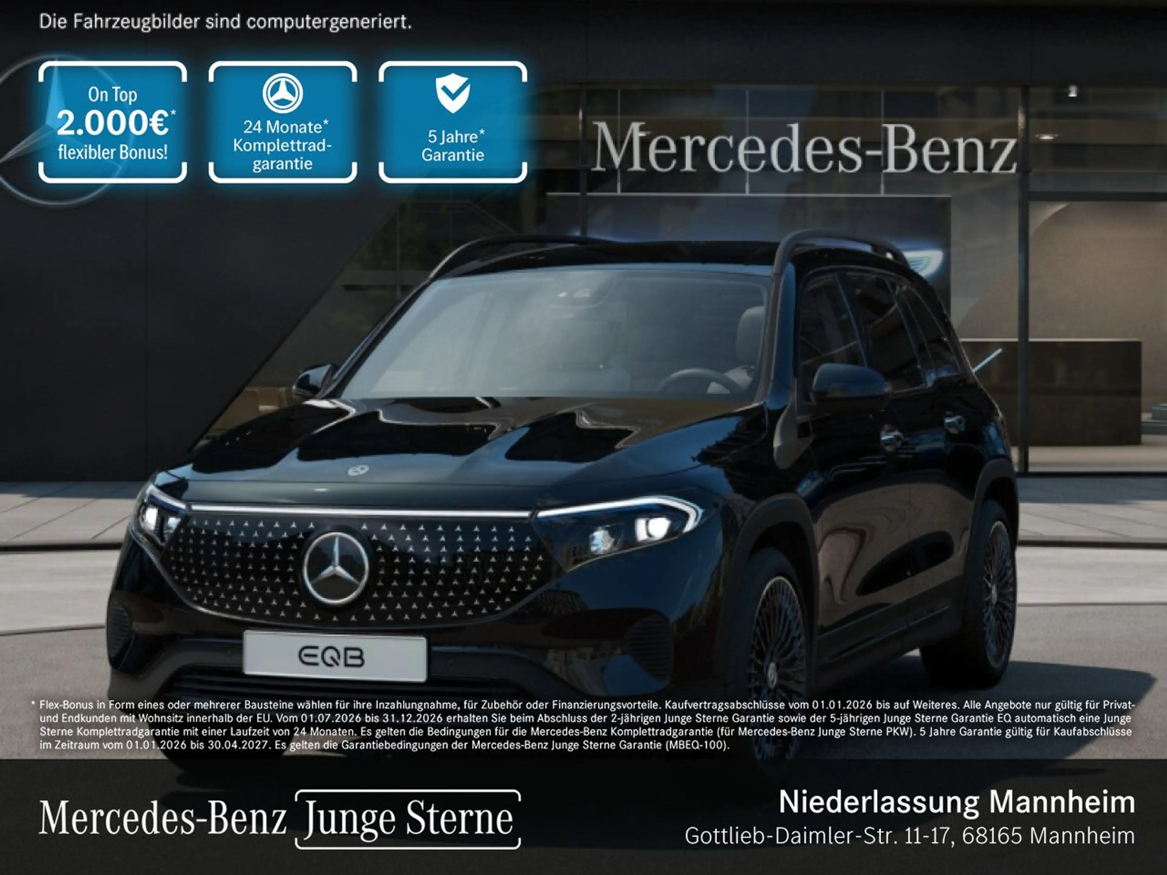 Mercedes-Benz EQB 250 ELECTRICART+NIGHT+PLUS-PAKET+AHK+KAMERA