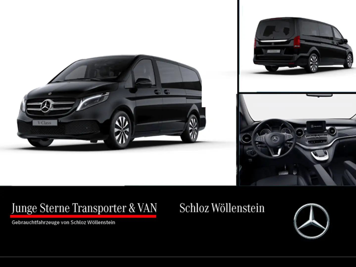 Mercedes-Benz V 220 4x4 MBUX*LED*PTS*Cam*Leder* Schwarz - 1