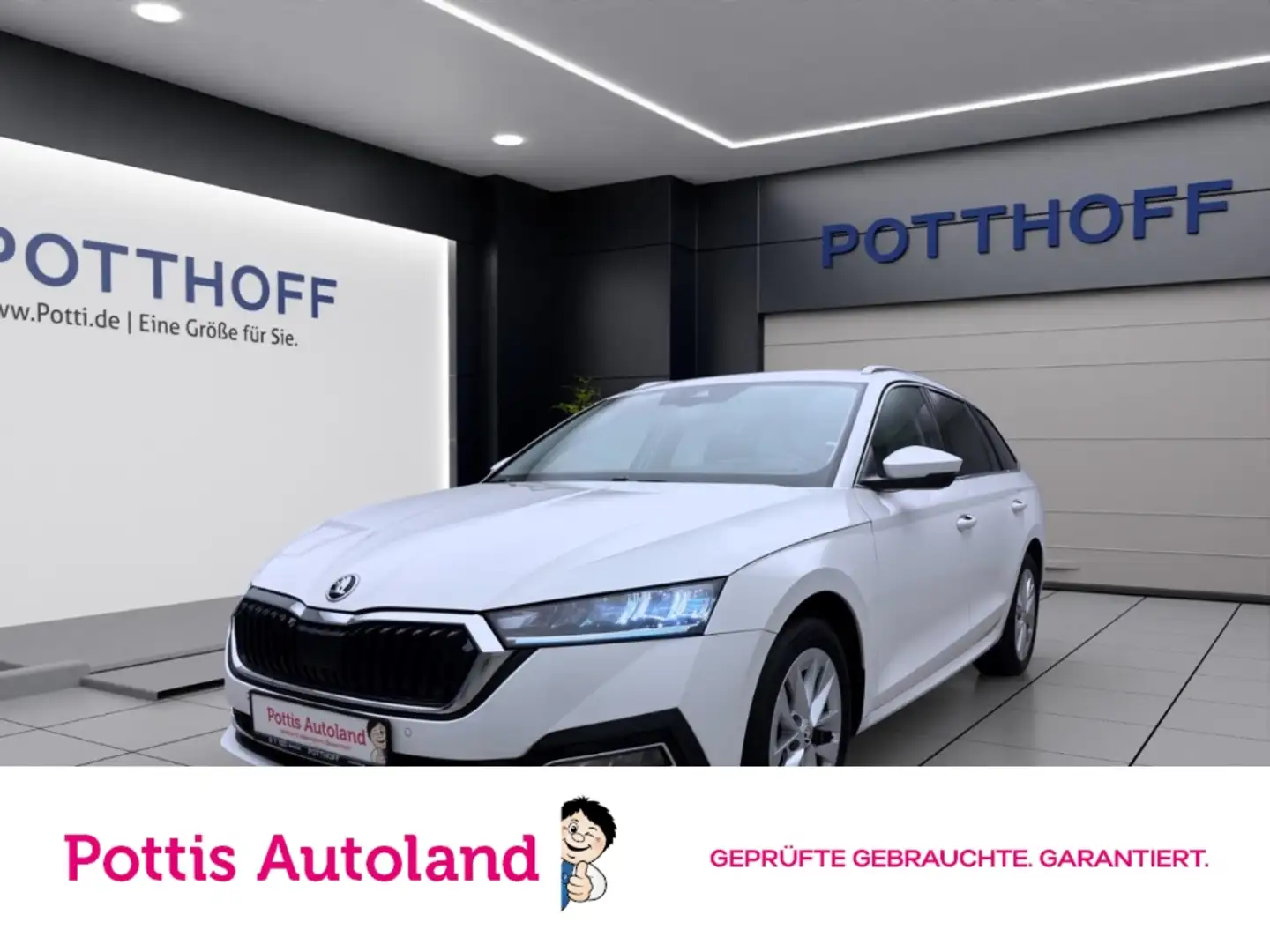 Skoda Octavia Combi 2.0 TDI DSG STYLE NAVI KLIMA PDC SHZG Weiß - 1