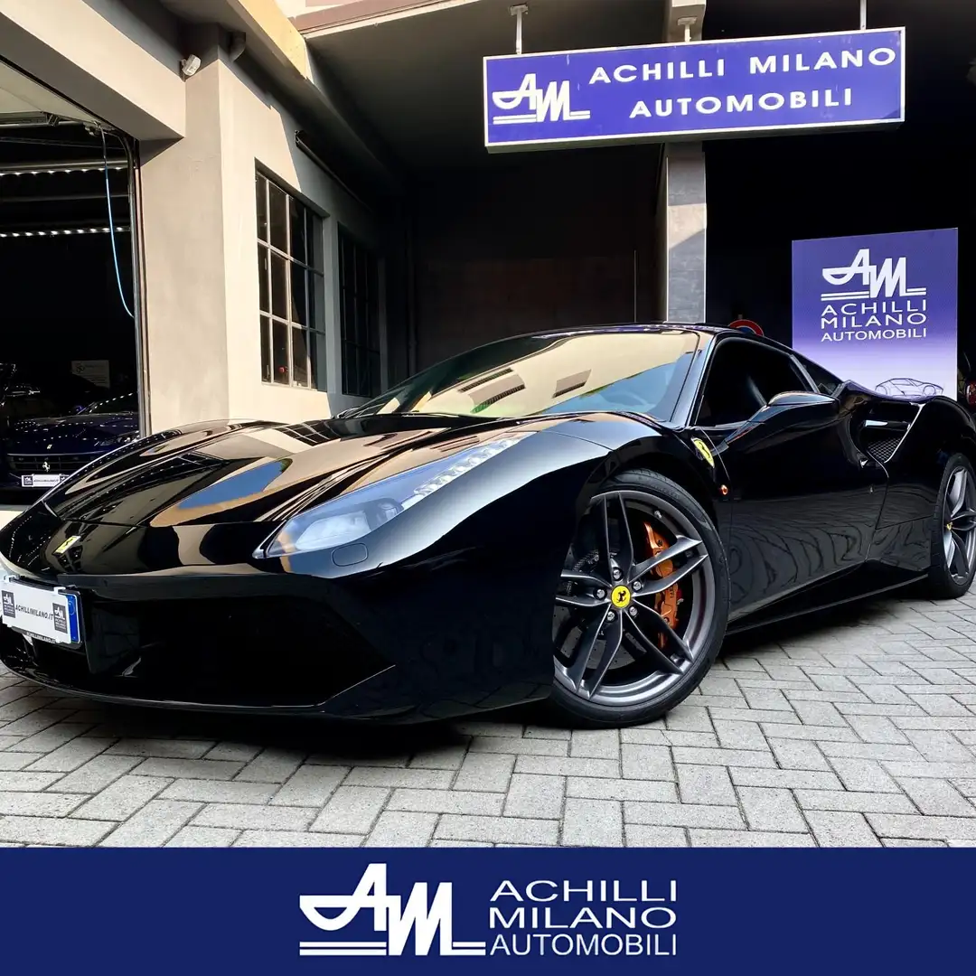 Ferrari 488 3.9 GTB dct TOTAL BLACK IVA 22% 25.000KM SED CARBO Nero - 1