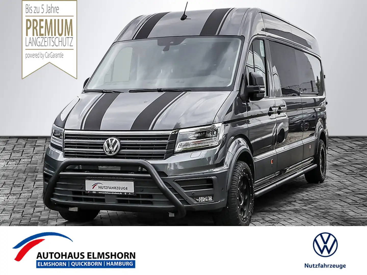Volkswagen Crafter 35 Kasten LR HD SHZ NAVI AHK ACC LED Grijs - 1