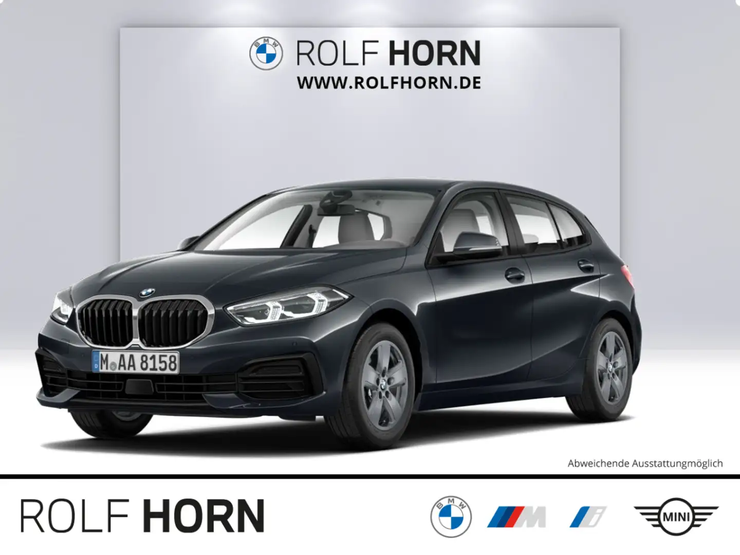 BMW 118 i Advantage Aut. LED Navi PDC Sitzhzg. Klima. Grau - 1