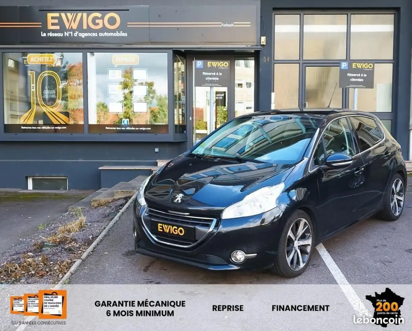Peugeot 208 1.6 HDI 115CH FELINE TOIT PANO GPS RADAR AR CLIM AUTO ENTRETIEN Dispo 11-2025 Nero - 1