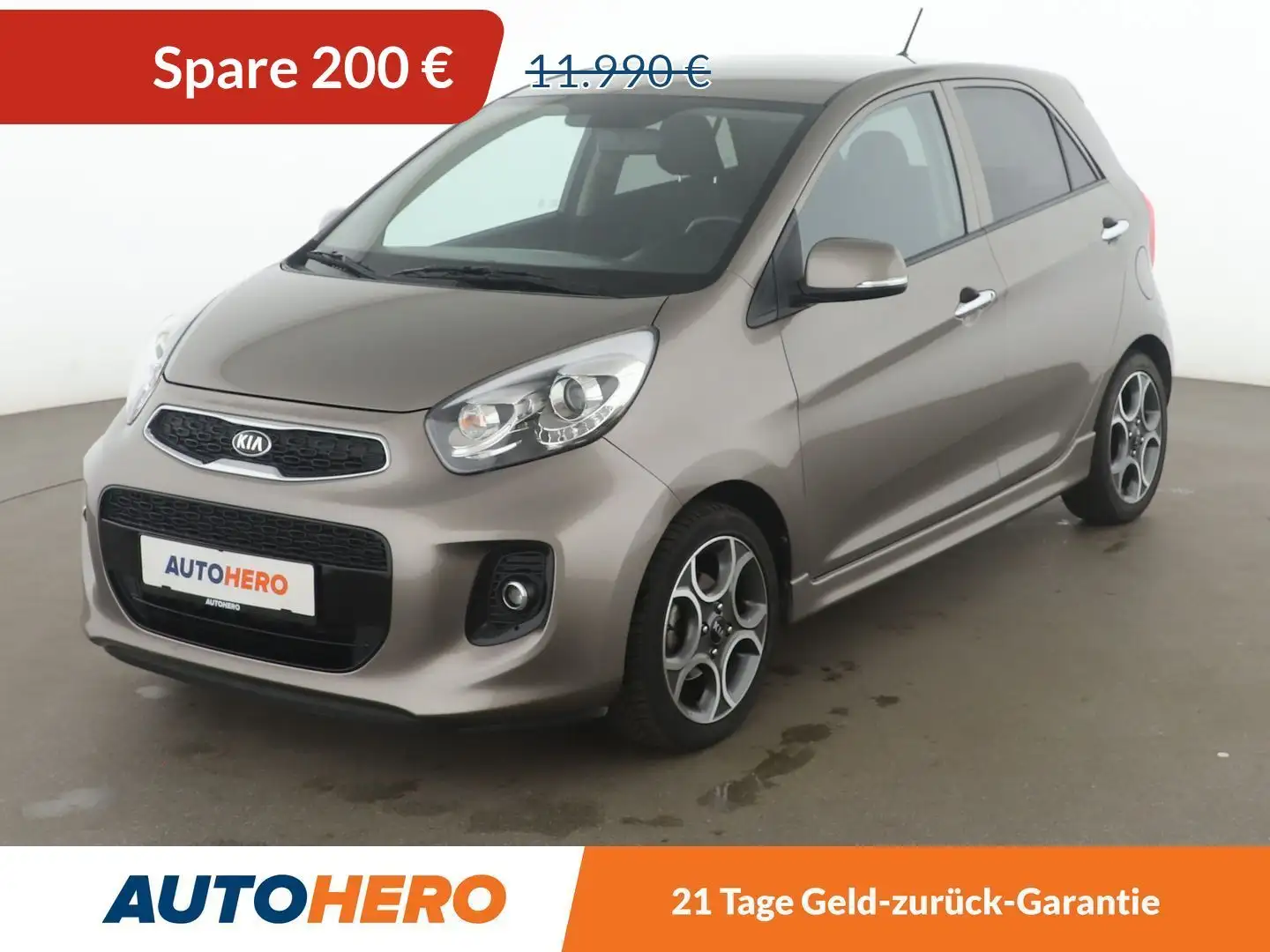 Kia Picanto 1.2 Spirit Aut.*SHZ*KLIMA*CD*WENIG-KM*GARANTIE* Grau - 1