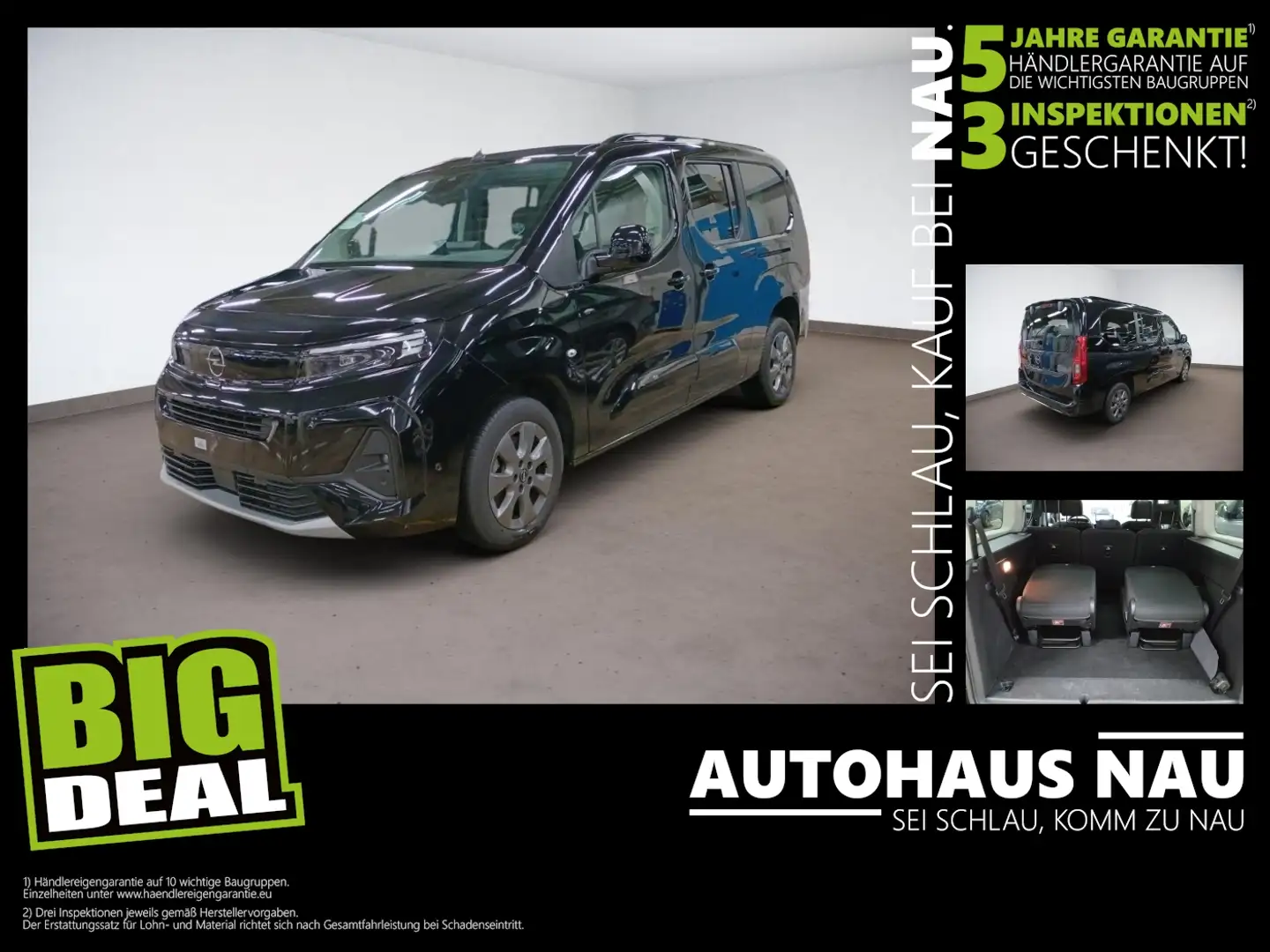 Opel Combo Life 1.5 D GS XL Inspektionspaket BigDeal! Fekete - 1