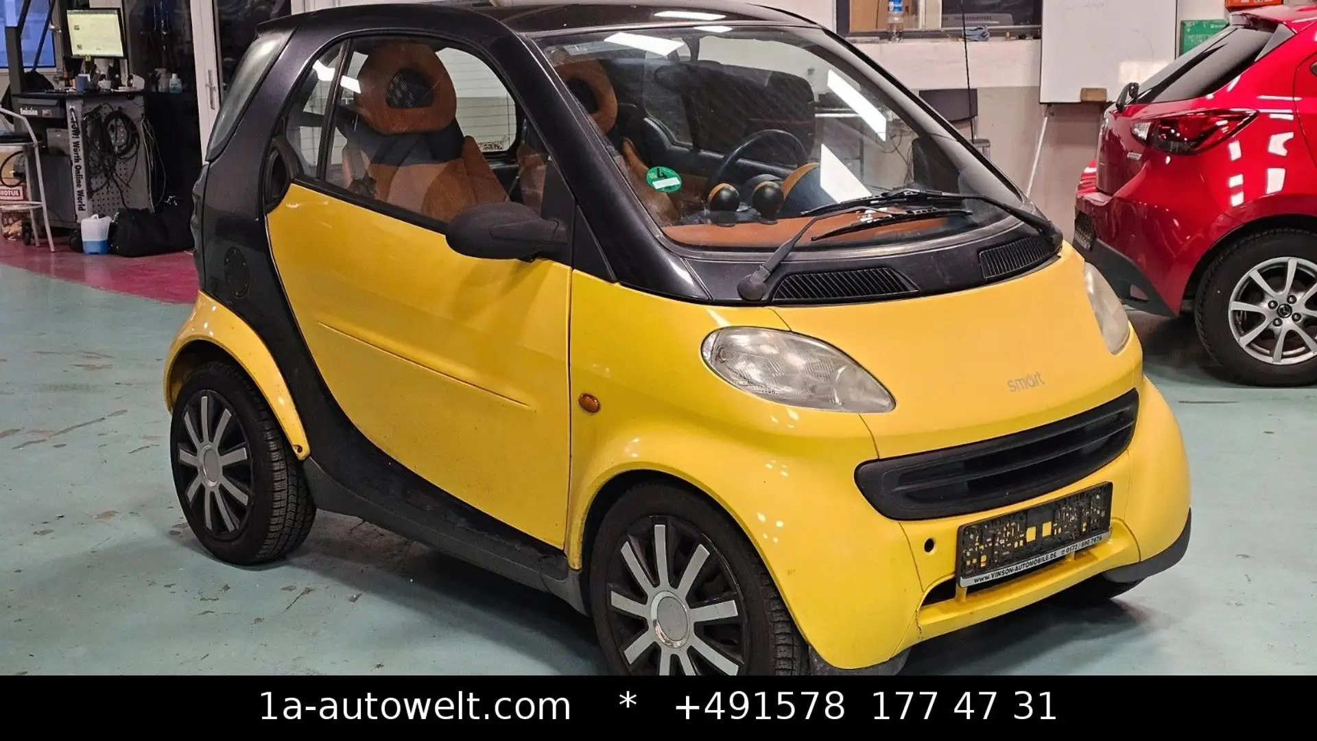 smart forTwo Automatik Klima Glasdach TÜV 07/2025 Galben - 1