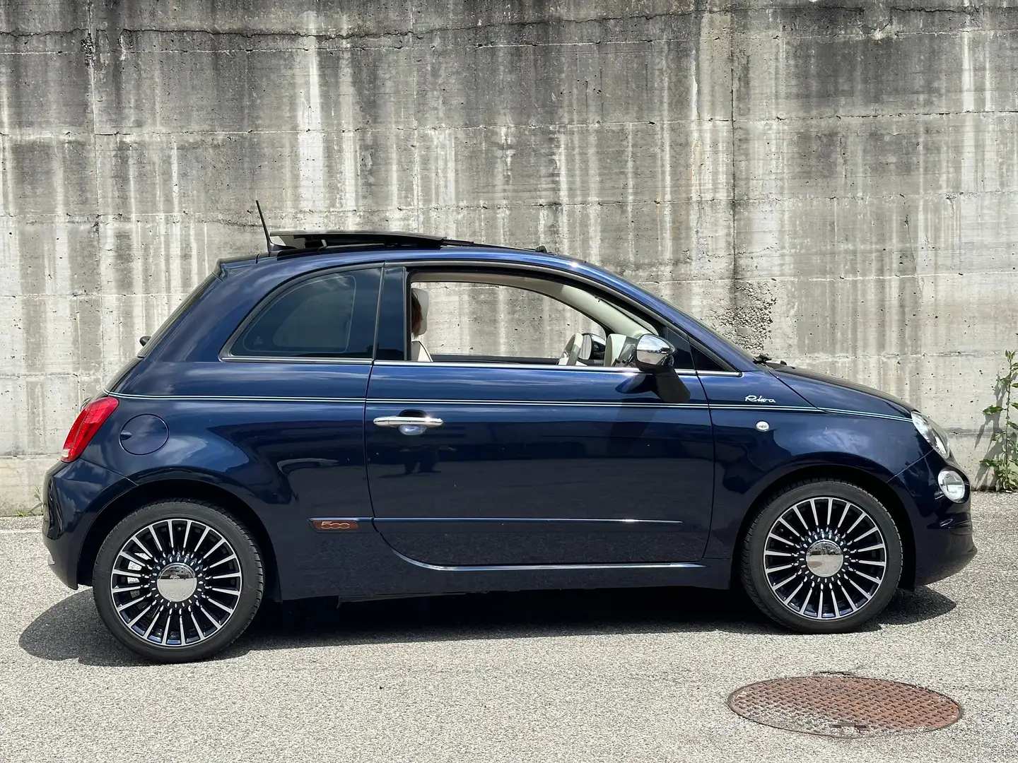 Fiat 500 0.9 t.air t. Riva 105cv Blu/Azzurro - 2