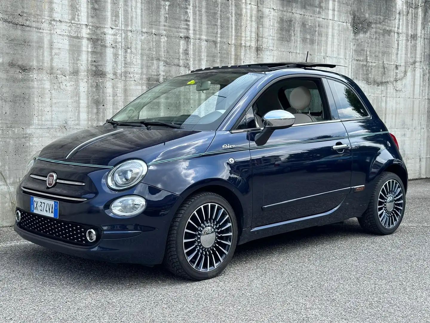 Fiat 500 0.9 t.air t. Riva 105cv Blu/Azzurro - 1