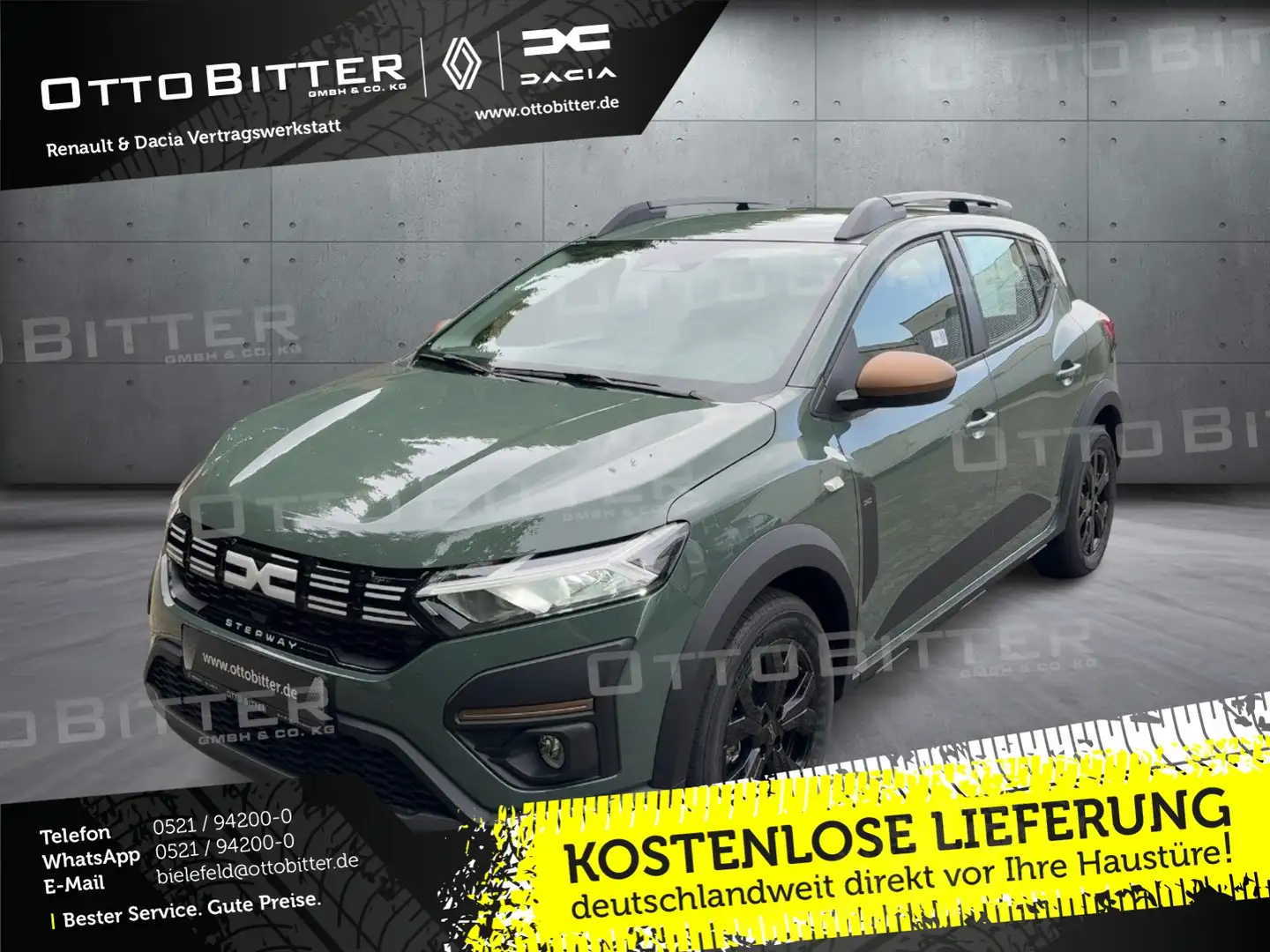 Dacia Sandero Stepway Extreme ECO-G 100 LPG-GAS/SITZH Zöld - 1