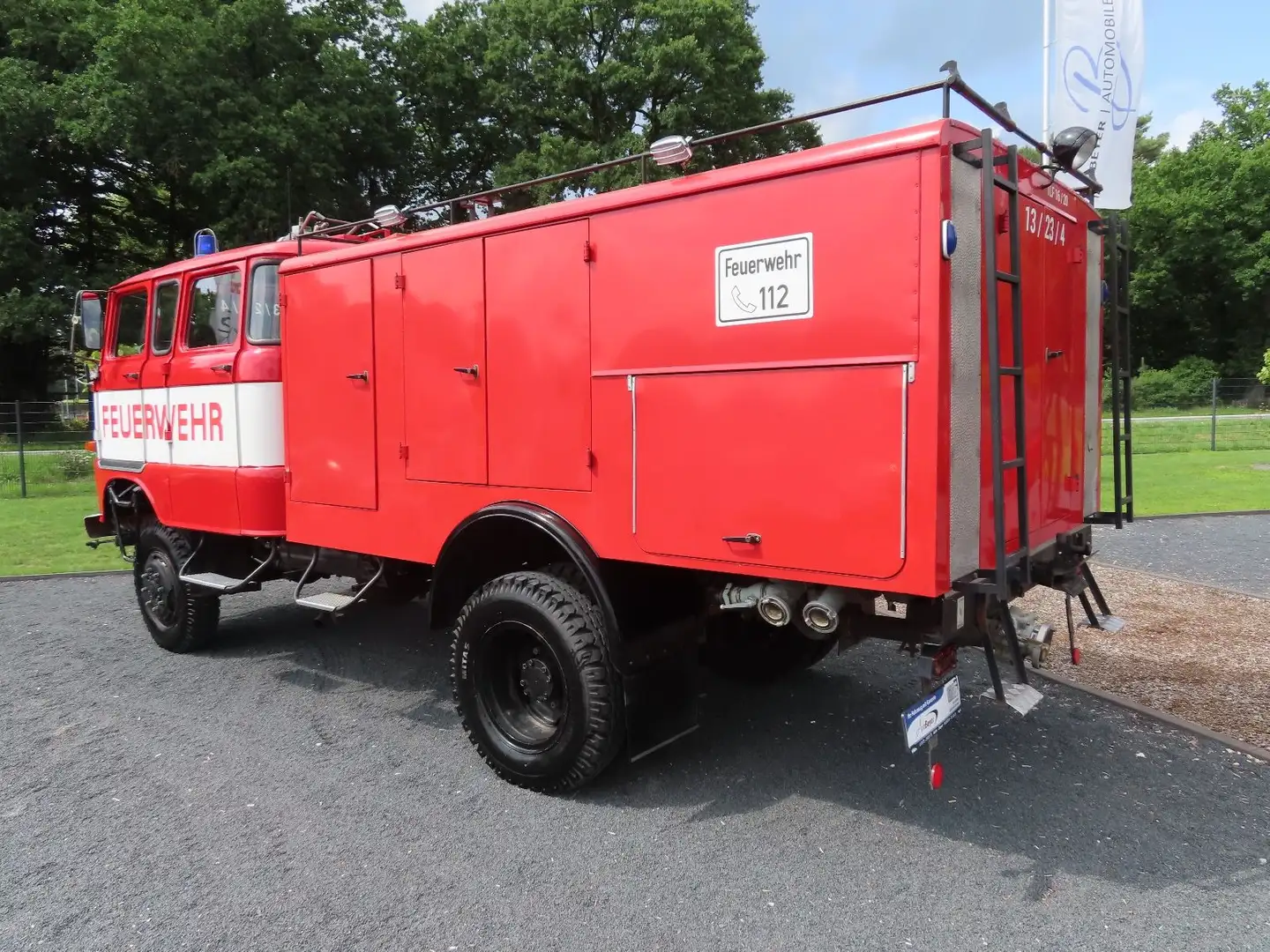 Sonstige Marken IFA W 50 LA Allrad Feuerwehr Löschwagen Oldtimer Rot - 2