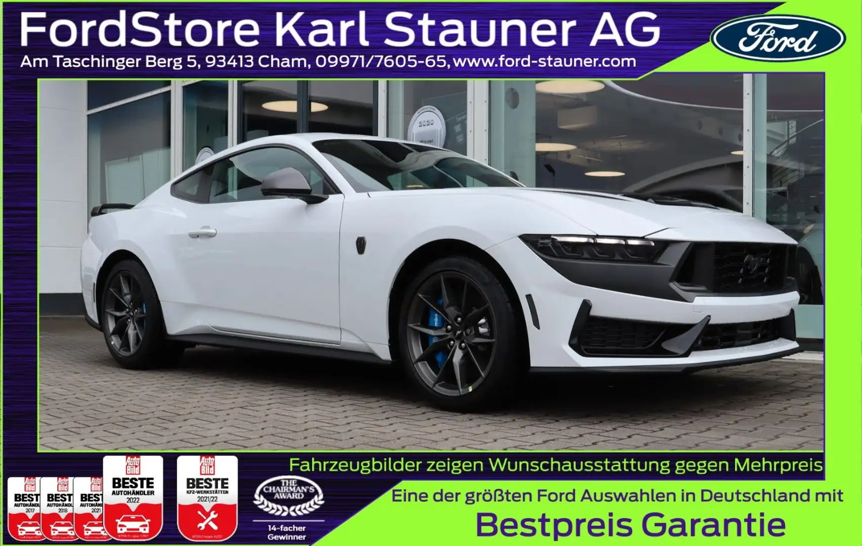 Ford Mustang Fastback Dark Horse 5.0 V8 4,99% FIN* Fehér - 1