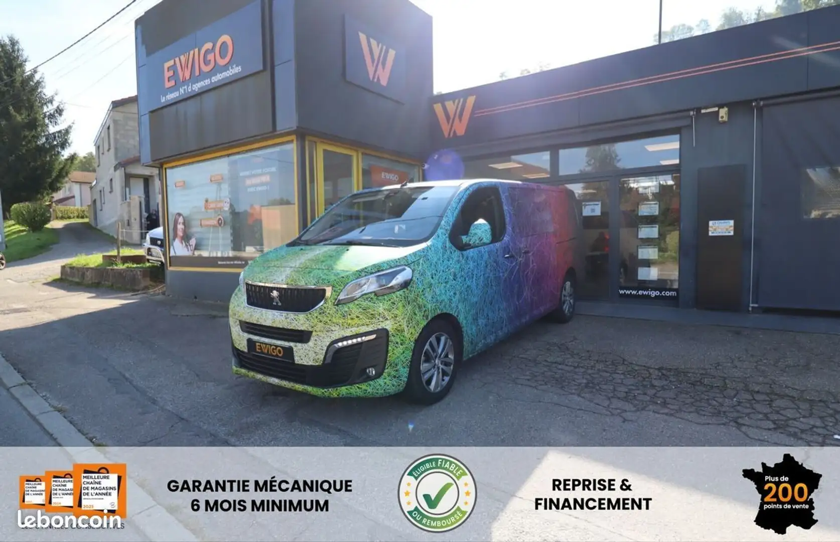 Peugeot Expert combi 2.0 bluehdi 180 ch l3 asphalt eat 8 bva + covering attelage sieges chauffant Grau - 1