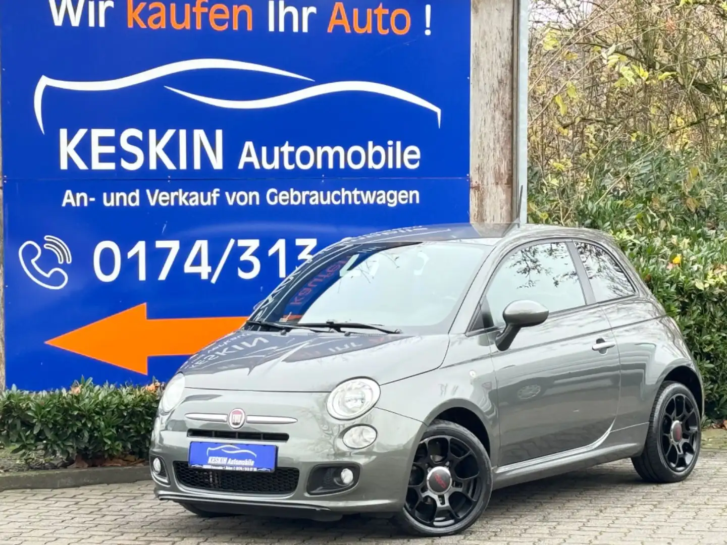 Fiat 500 S*ALCANTARA*KLIMA*ALU*PDC*TOP* Grau - 1