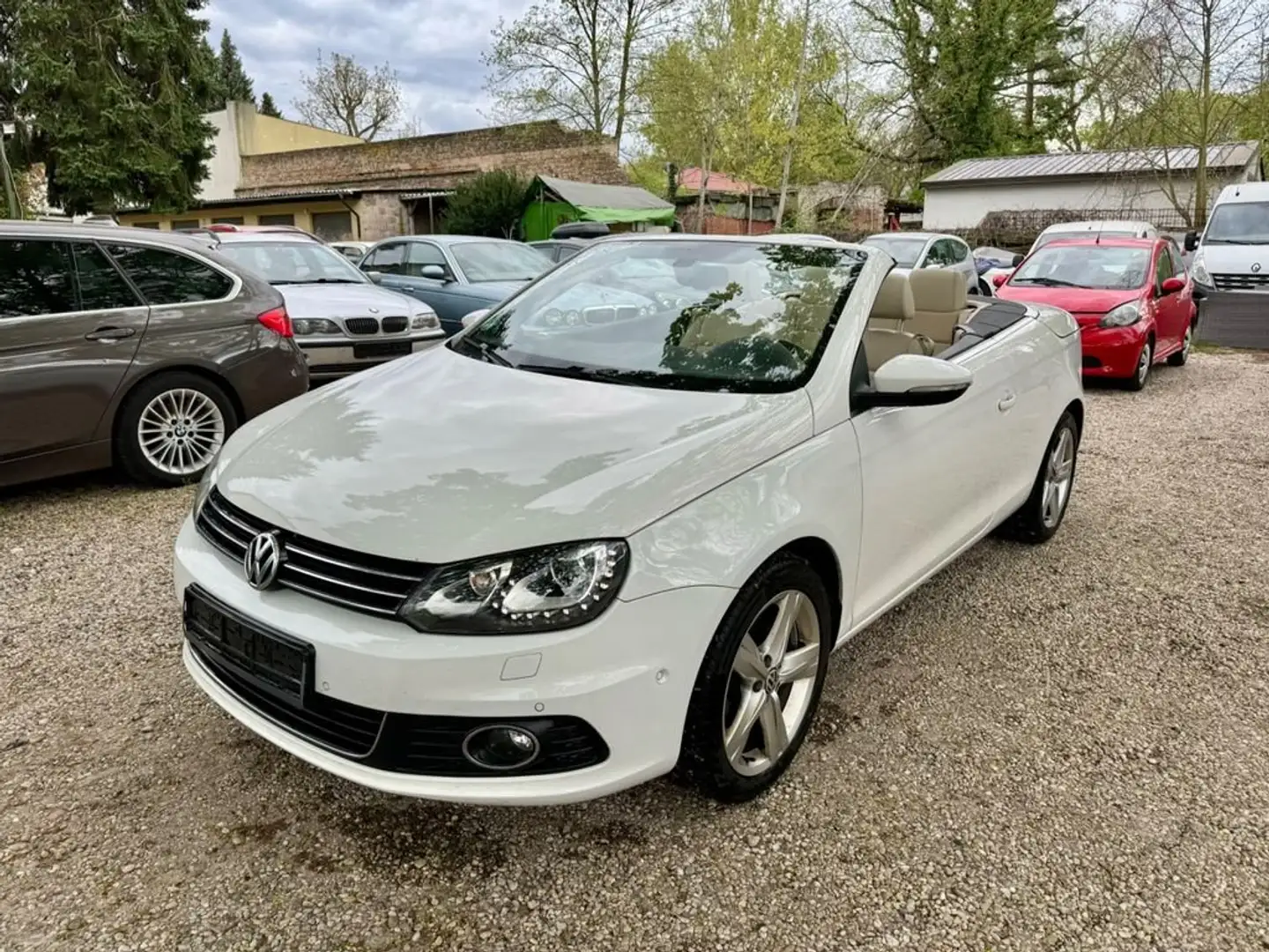 Volkswagen Eos 1.4 Navi Leder Pano I.Hand SHG 17 " LED Xenon PDC Biały - 1