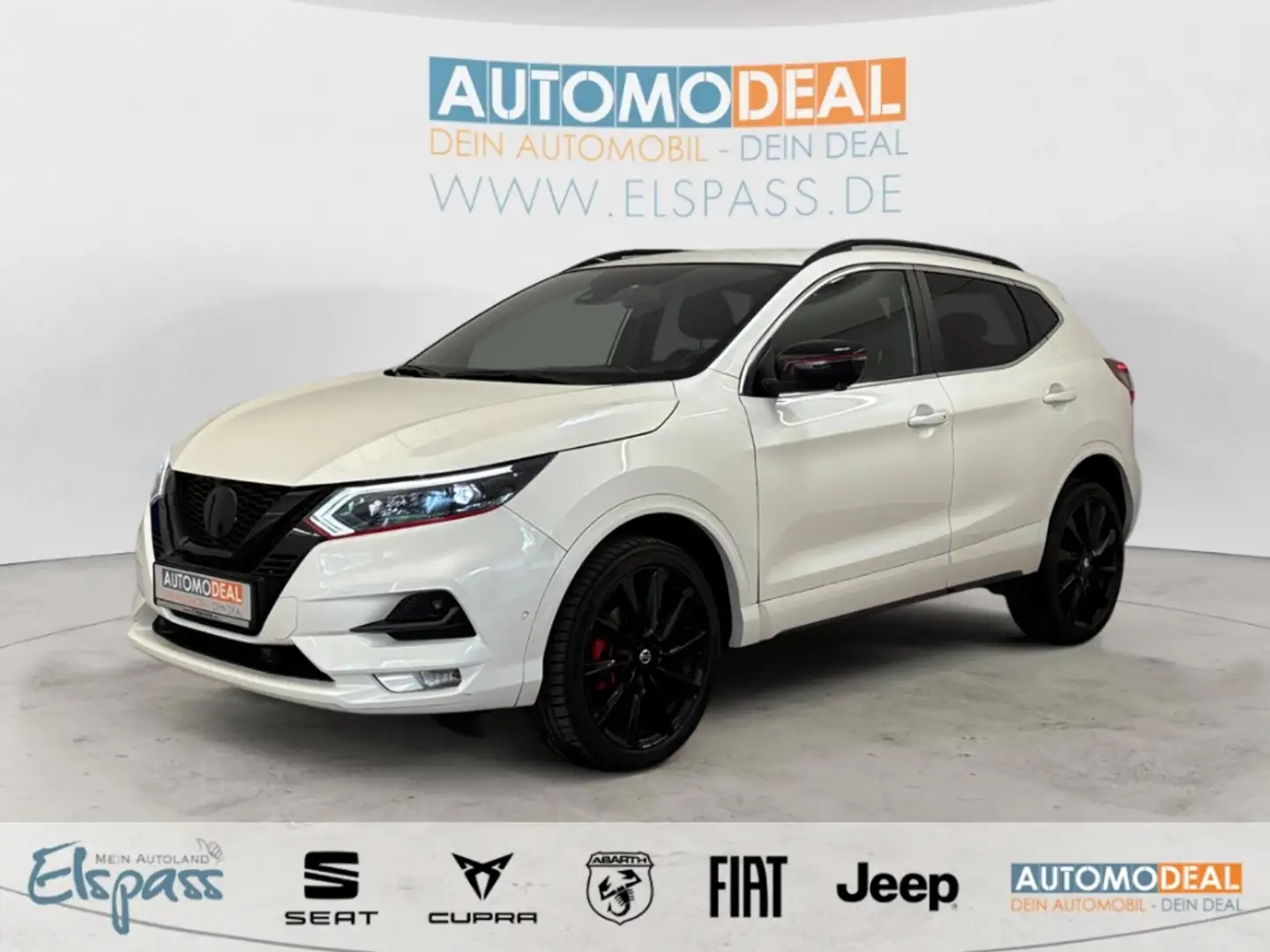 Nissan Qashqai N-Tec AUTOMATIK NAV LED KAMERA ACC SITZ.HZG KEYLES Weiß - 1