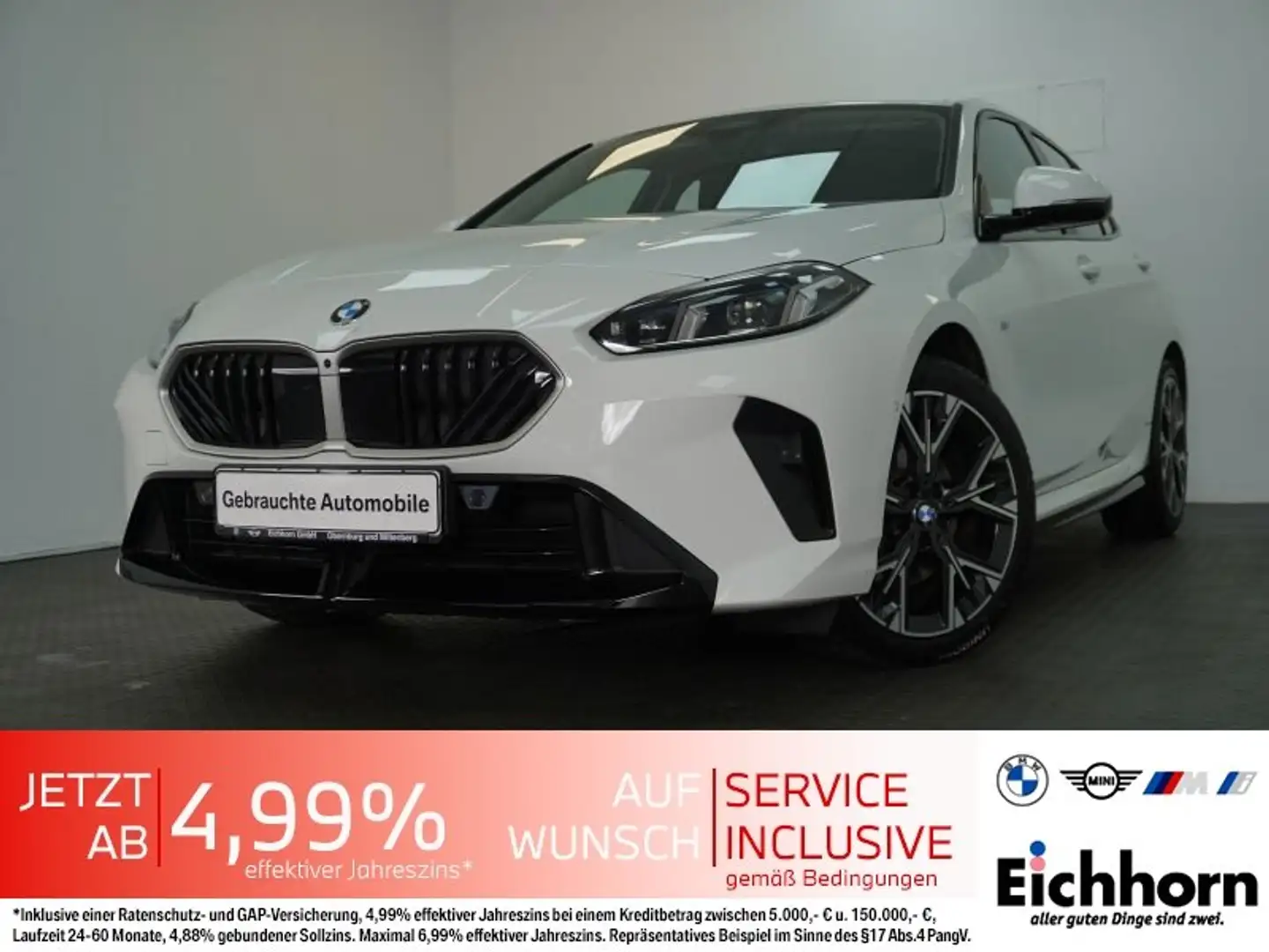 BMW 120 i 5-Türer M- Sport Exterieur.HUD.LiveCockProf Weiß - 1