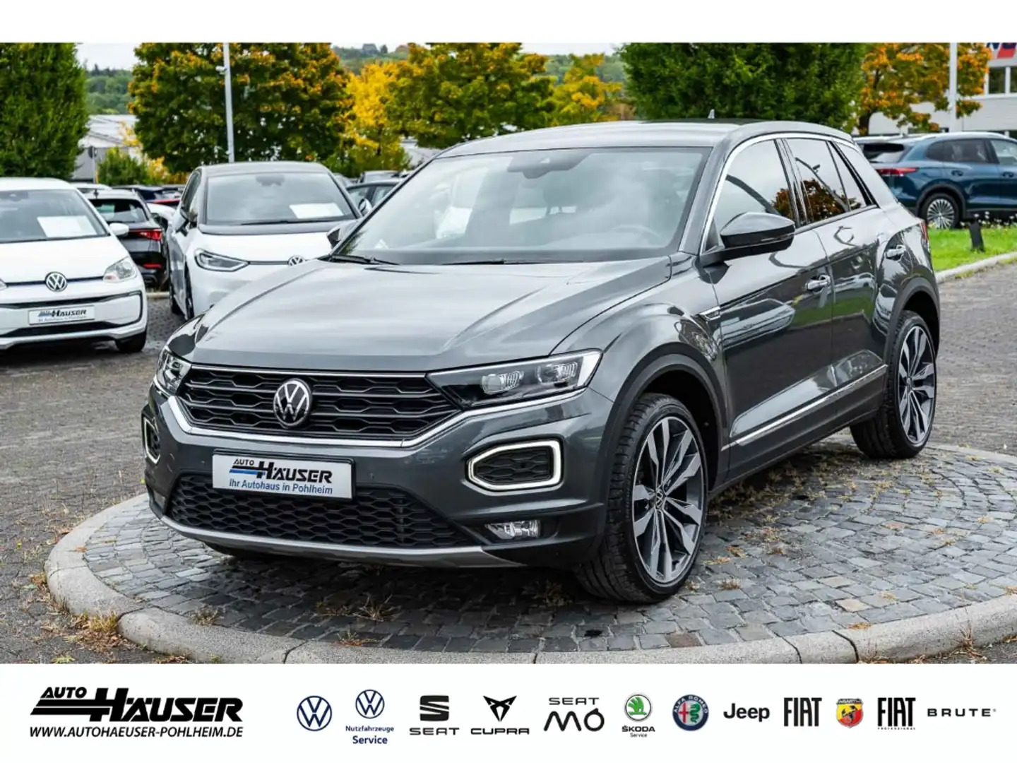 Volkswagen T-Roc Sport 1.5 TSI DSG AHK EL. HECKKL. NAVI KAMERA ACC Grau - 1