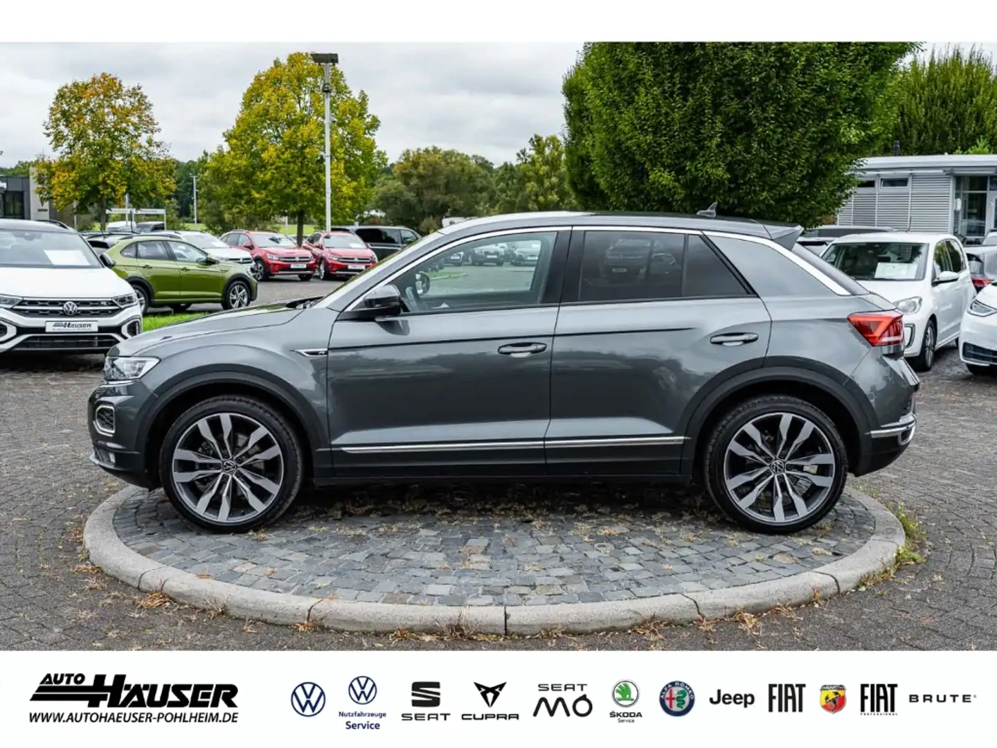 Volkswagen T-Roc Sport 1.5 TSI DSG AHK EL. HECKKL. NAVI KAMERA ACC Grau - 2