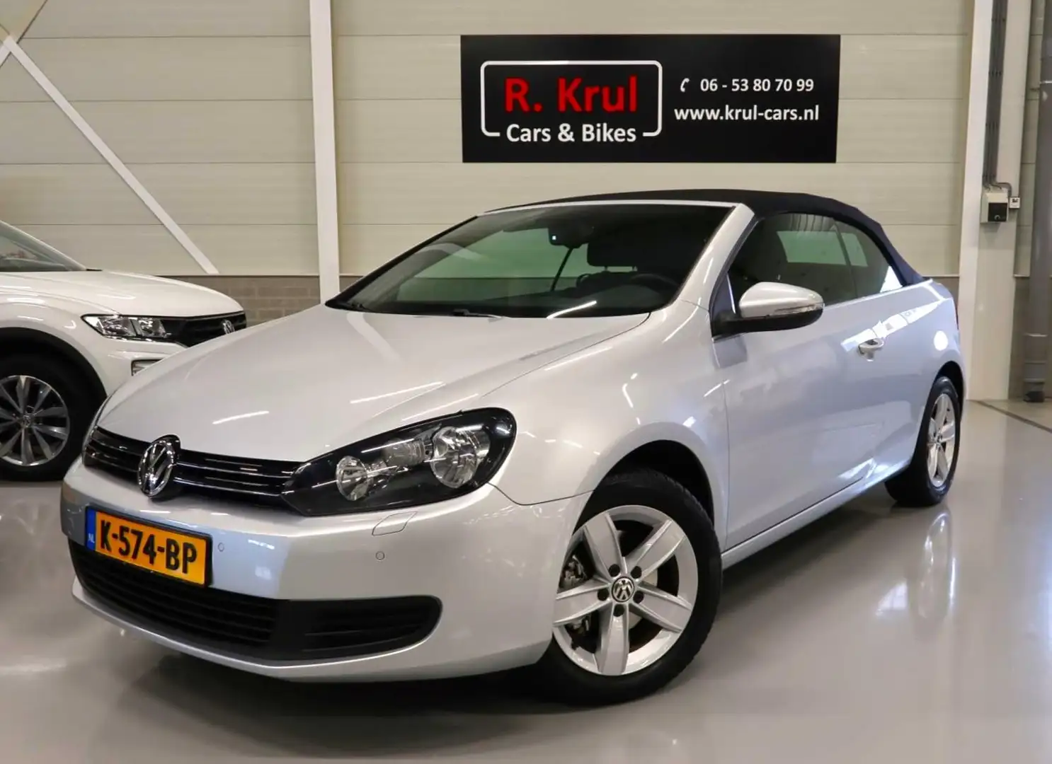 Volkswagen Golf Cabriolet 1.2 TSI BMT Airco-ECC PDC App connect Stoelverwarm Gris - 1