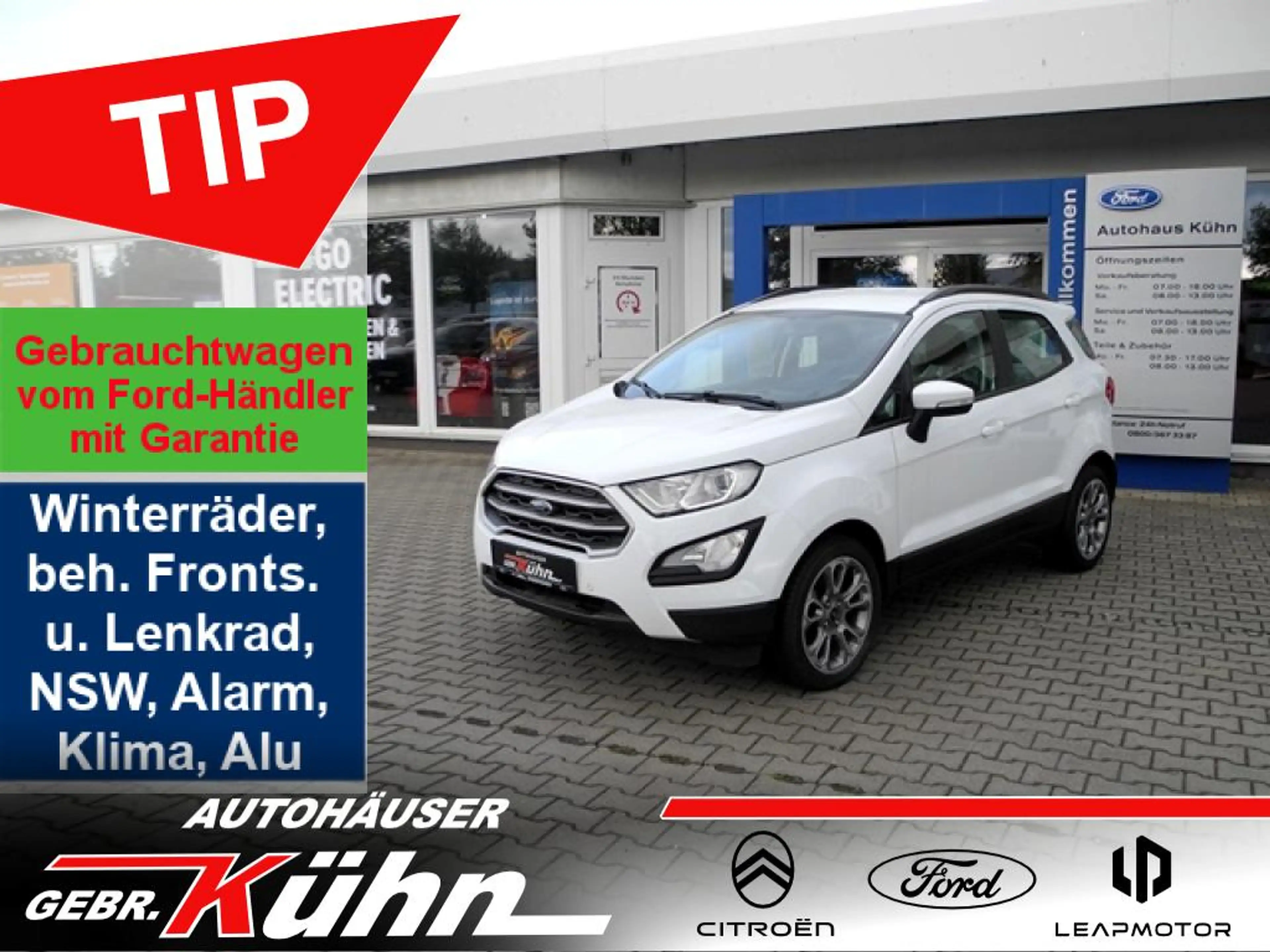 Ford EcoSport 1.0 TREND - WR, Winter-Pak., Reling, PDC v/h, Alu