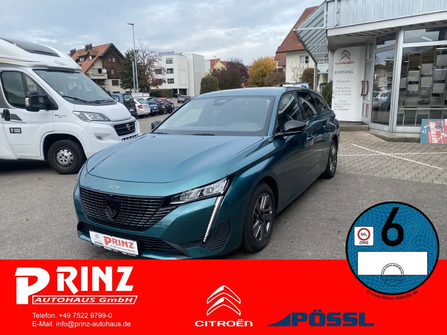Peugeot 308 SW Allure 130 PS Automatik *1.Hand*Sitzhzg. Blau - 1