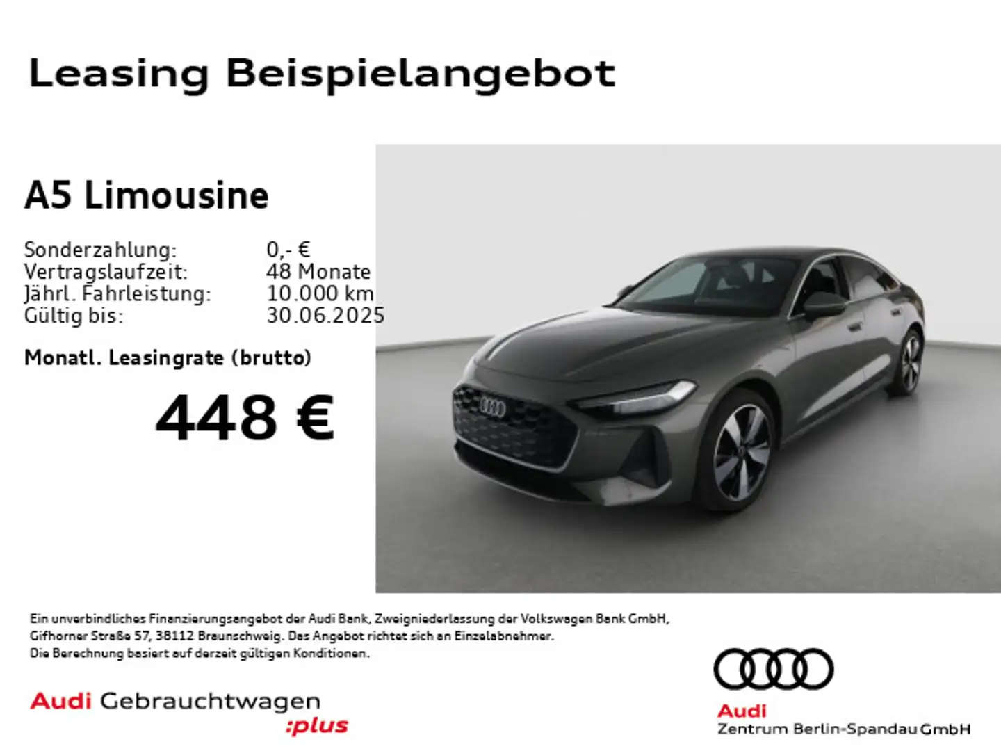 Audi A5 A5 Lim. 2.0TFSI S tronic *MATRIX*ACC*CAM* Grau - 1