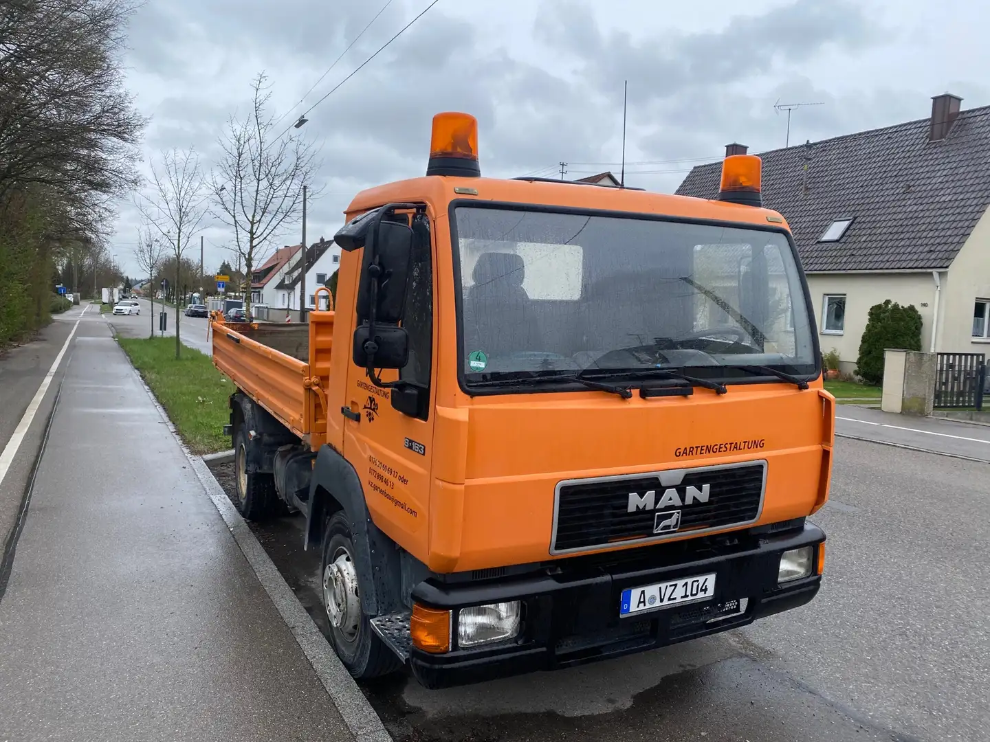 MAN Mann, LKW, Kipper OFF KASTEN Orange - 1