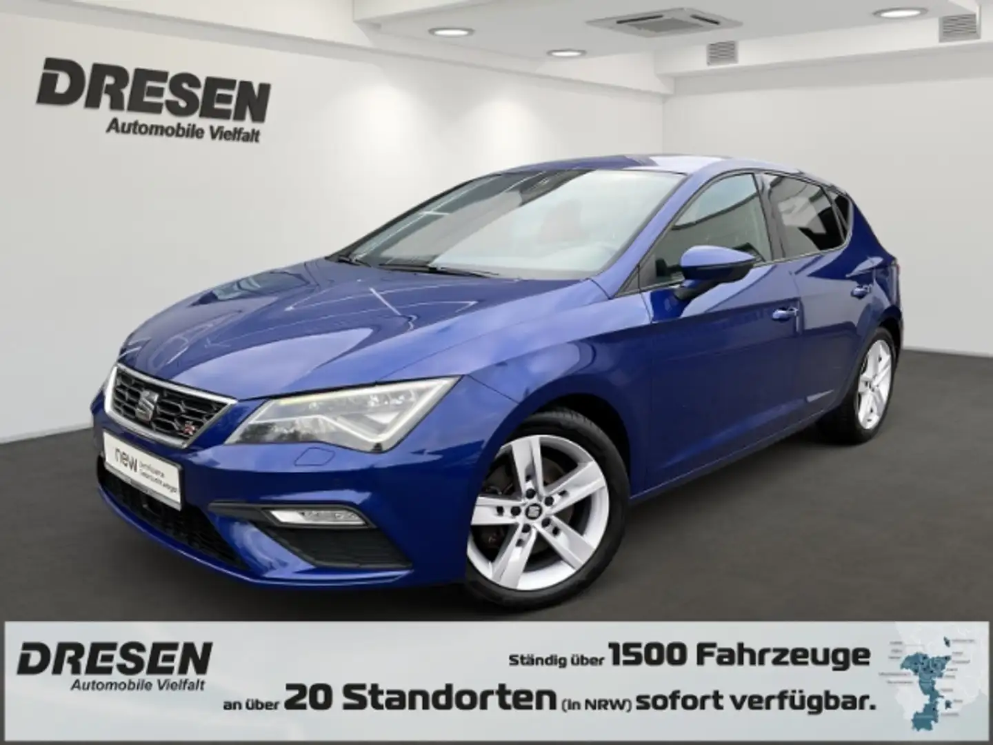 SEAT Leon FR 2.0 TSI OPF SITZHEIZUNG NAVI FULLLINK DIGITALES Bleu - 1
