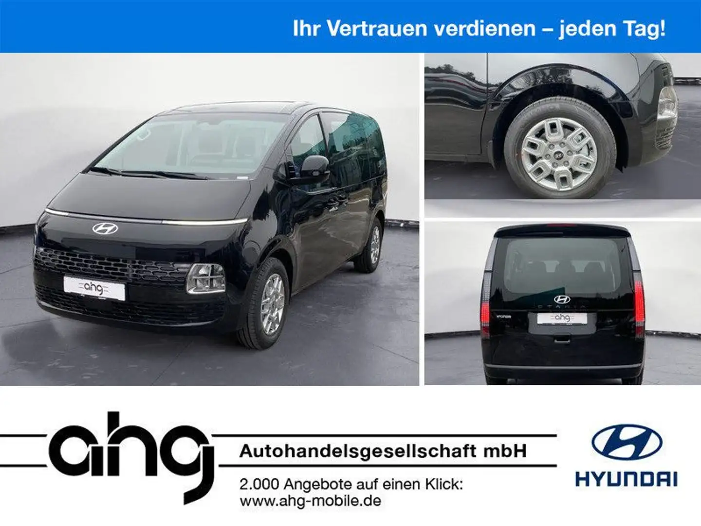Hyundai STARIA 1,6 HEV Trend 9-Sitzer Auto Tempom.aktiv Noir - 1