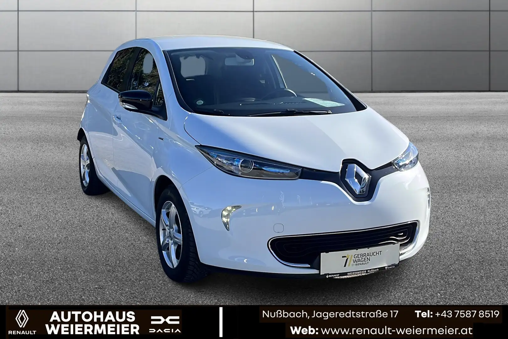 Renault ZOE R110 41 kWh Limited (Batteriemiete) Weiß - 1