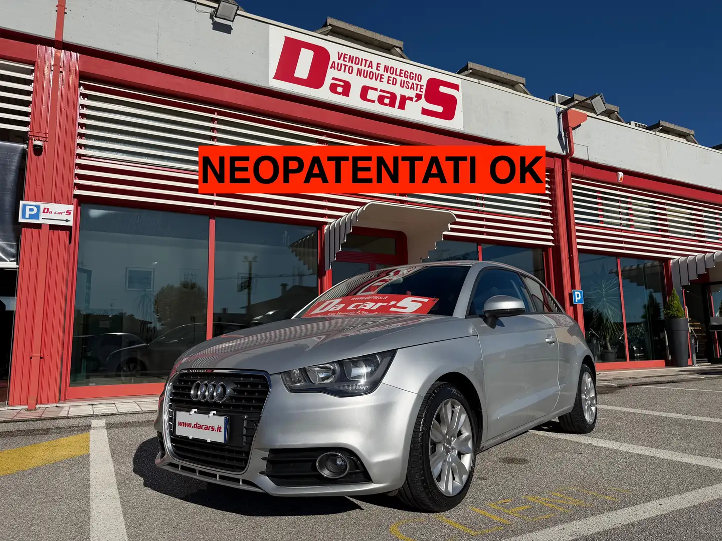 Audi A1 3p 1.4 tfsi Ambition s-tronic, NEOPATENTATI OK Argento - 2