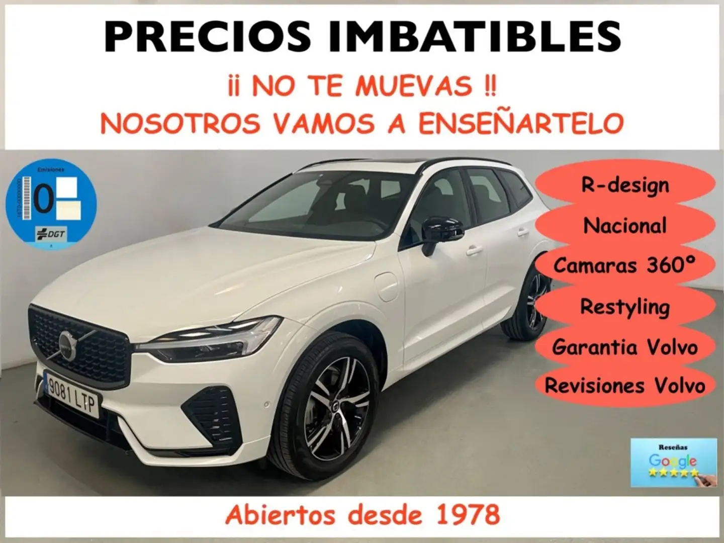 Volvo XC60 T6 Recharge R-Design Blanco - 1