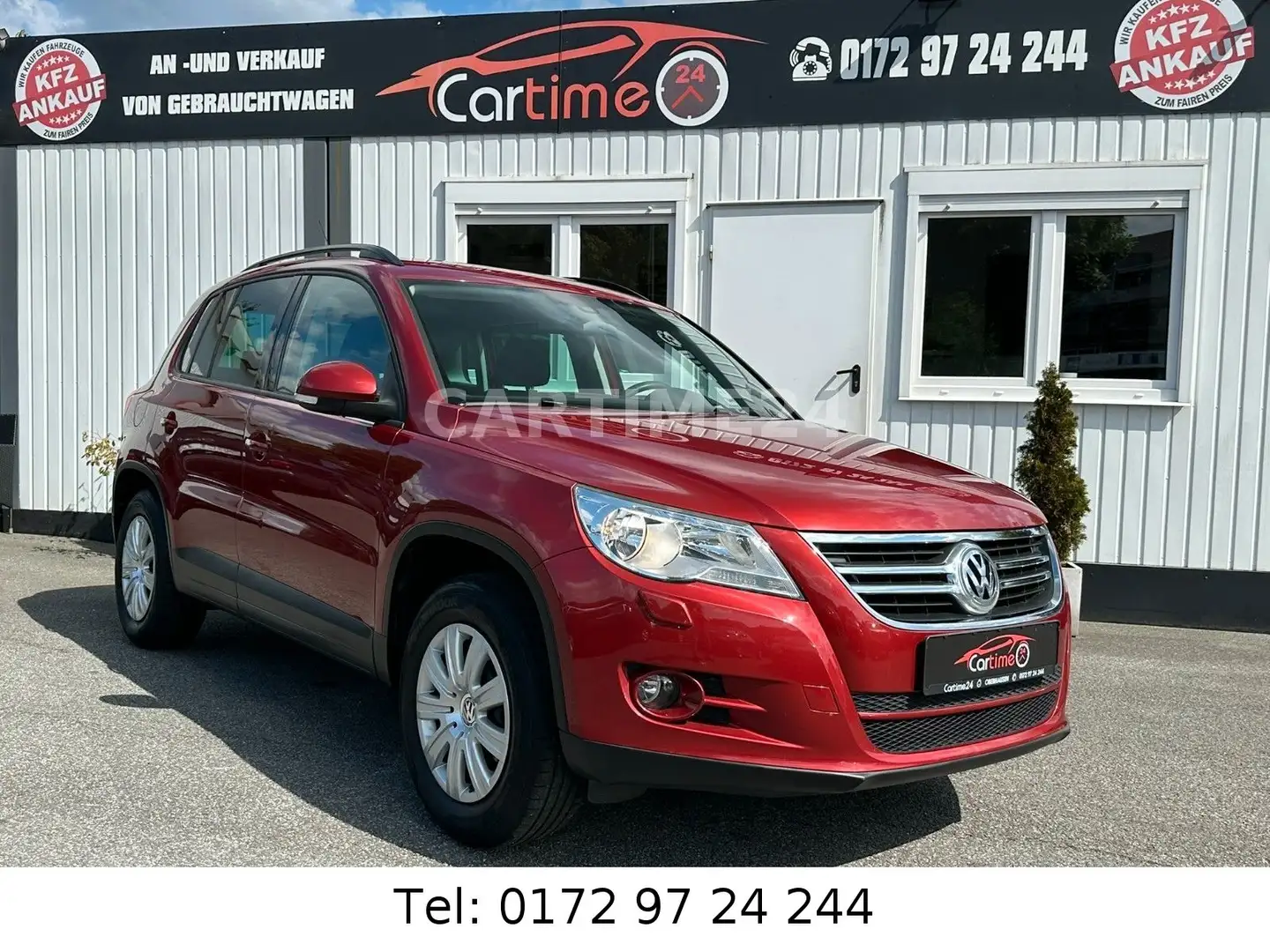 Volkswagen Tiguan Trend & Fun BMT 1,4 Ltr*2.HAND*SCHECKHEFT Rot - 2
