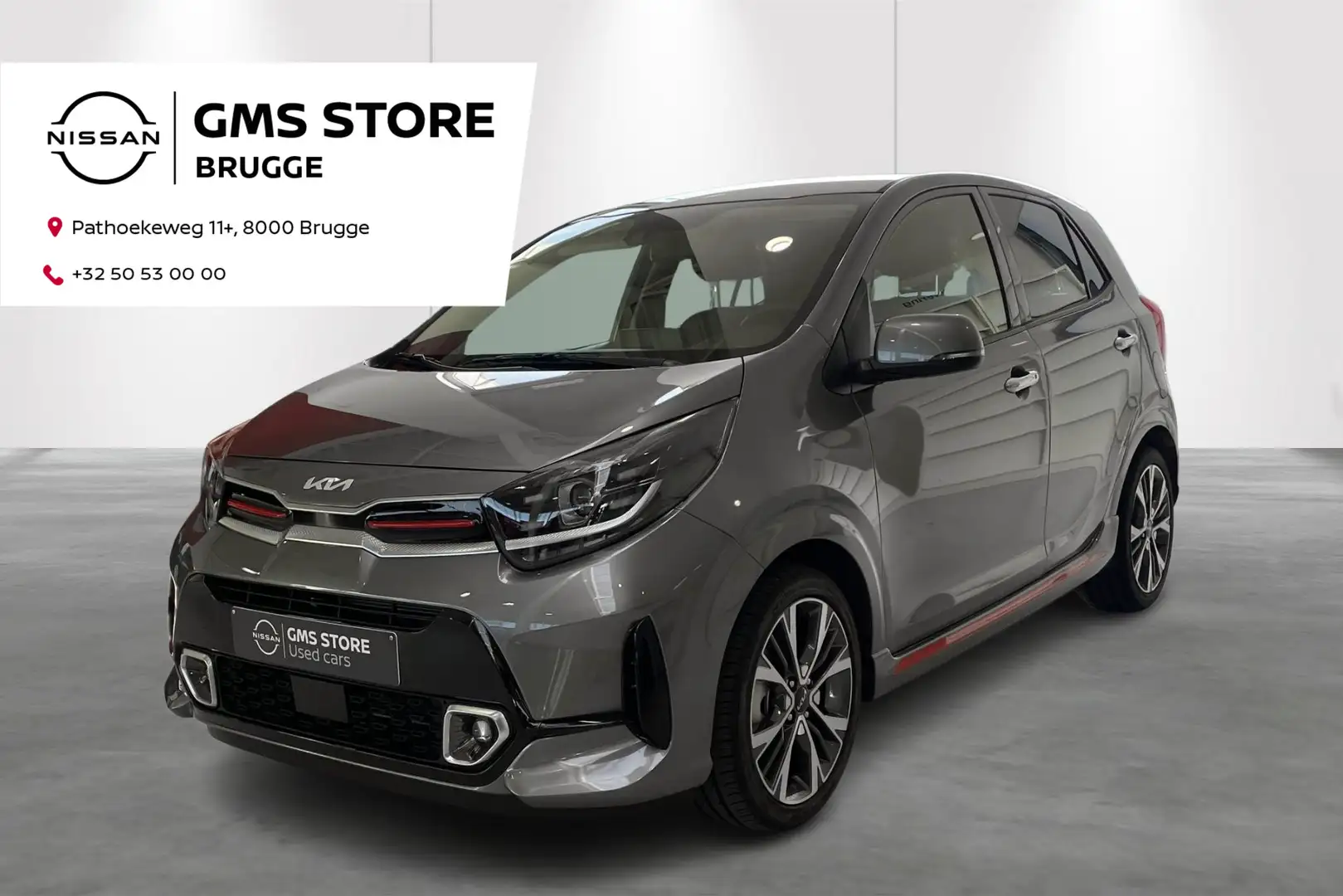 Kia Picanto 1.2 MPI 84 GT Line Grijs - 1