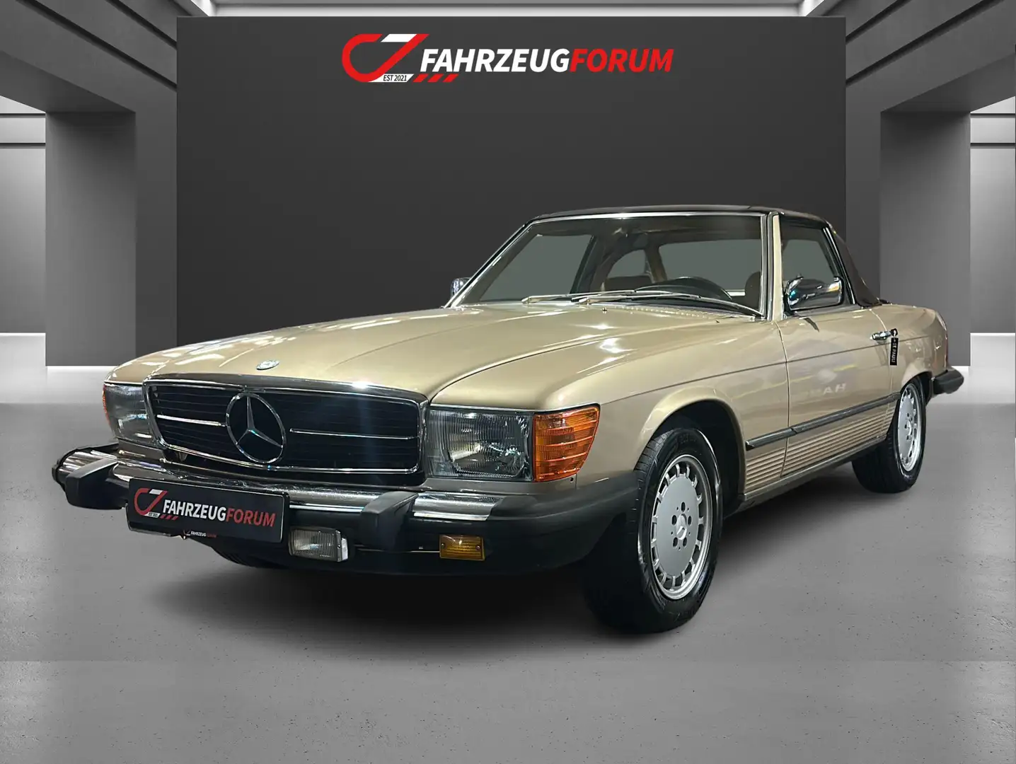 Mercedes-Benz SL 380 US-Import mit gutem Carfax* Schöne Patina Gold - 1