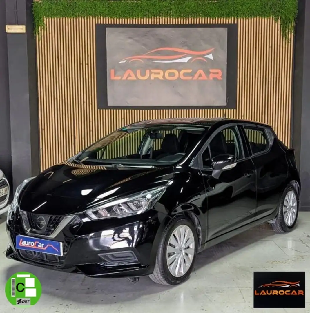 Nissan Micra 1.0L 12V 5p. Visia Negro - 1